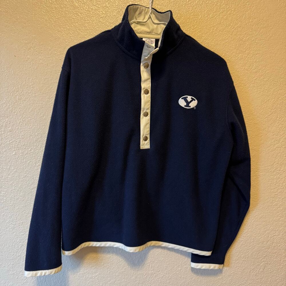 Rivalry Threads BYU Cougars Navy Snap Fleece Pullover Women's Small